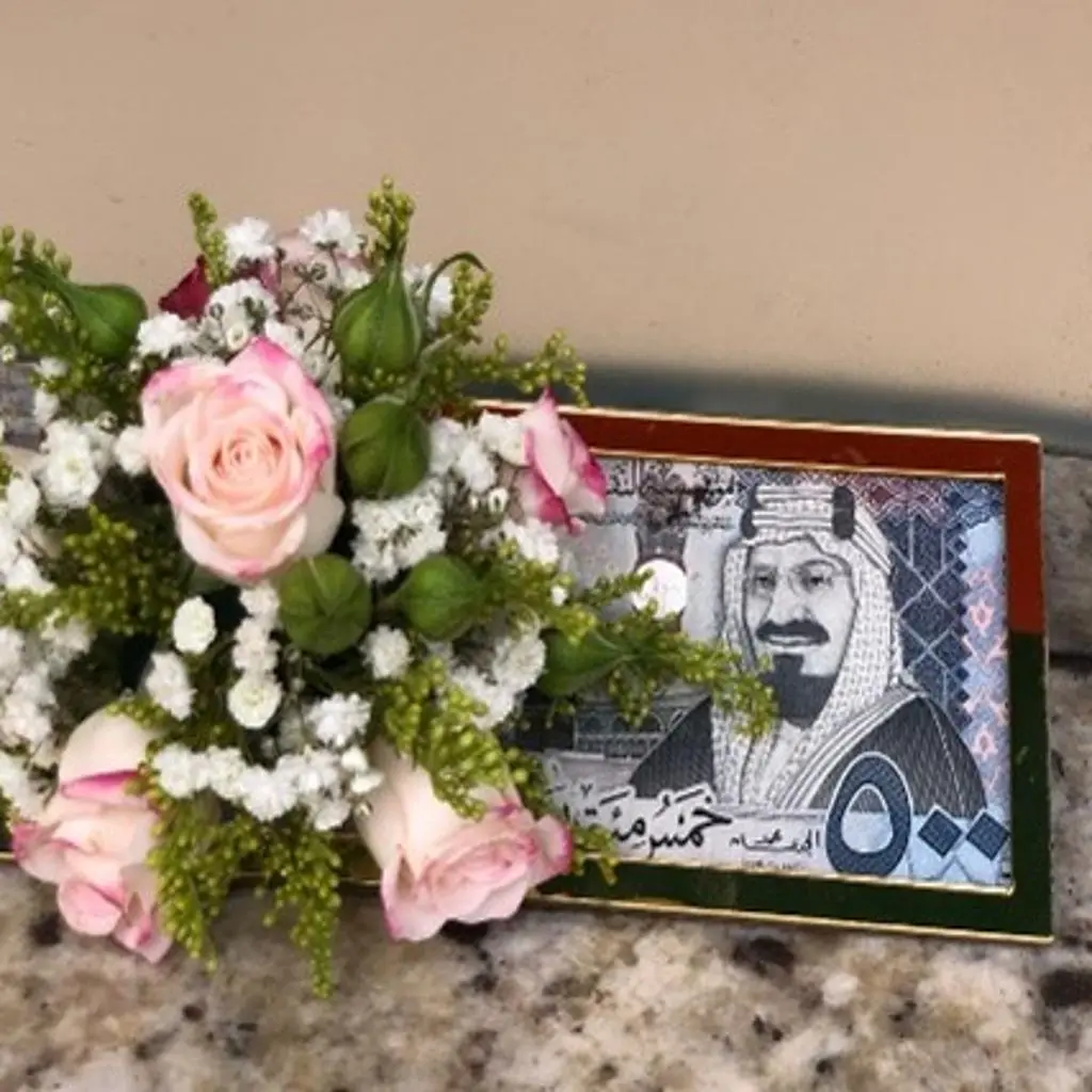 Acrylic Envelope with Side Flower